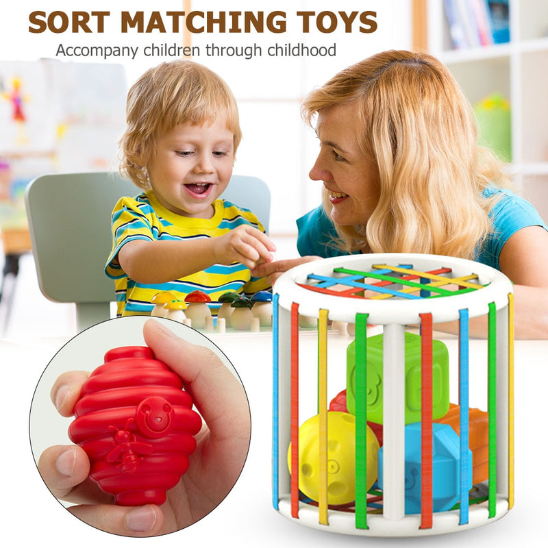 Baby Blocks Shape Sorter & Color Recognition Toy