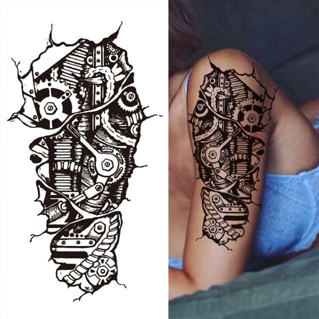 Black Forest Arm Tattoo Sticker