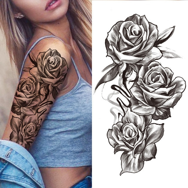 Black Forest Arm Tattoo Sticker
