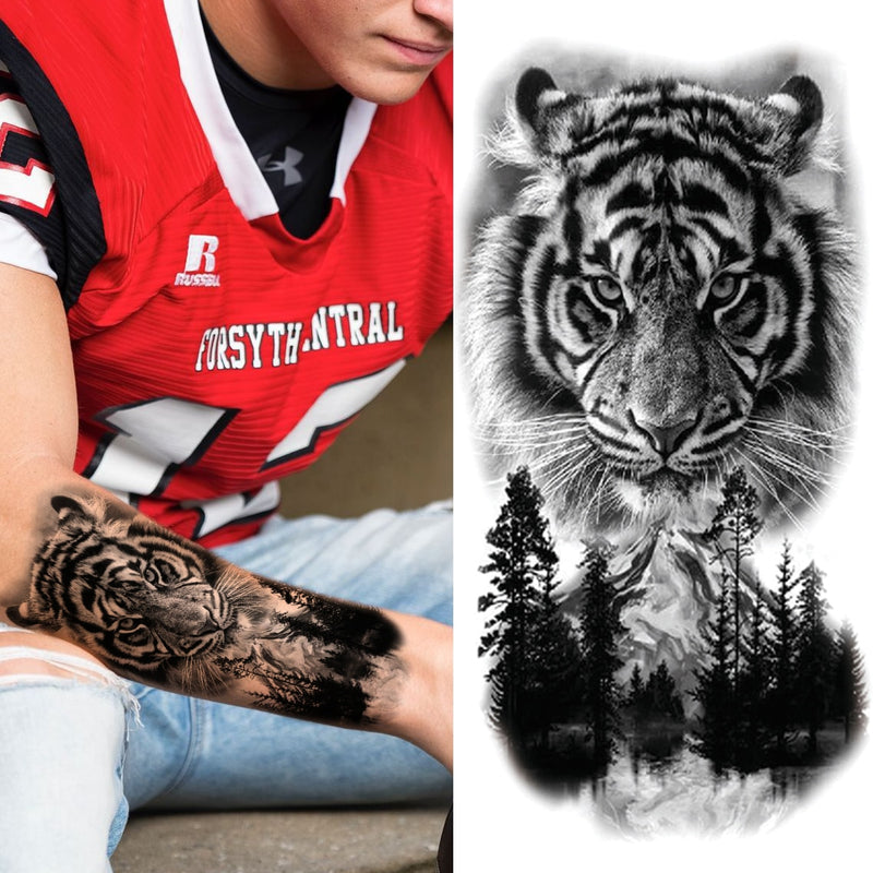 Black Forest Arm Tattoo Sticker