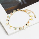 Enamel & Stones Charm Bracelet