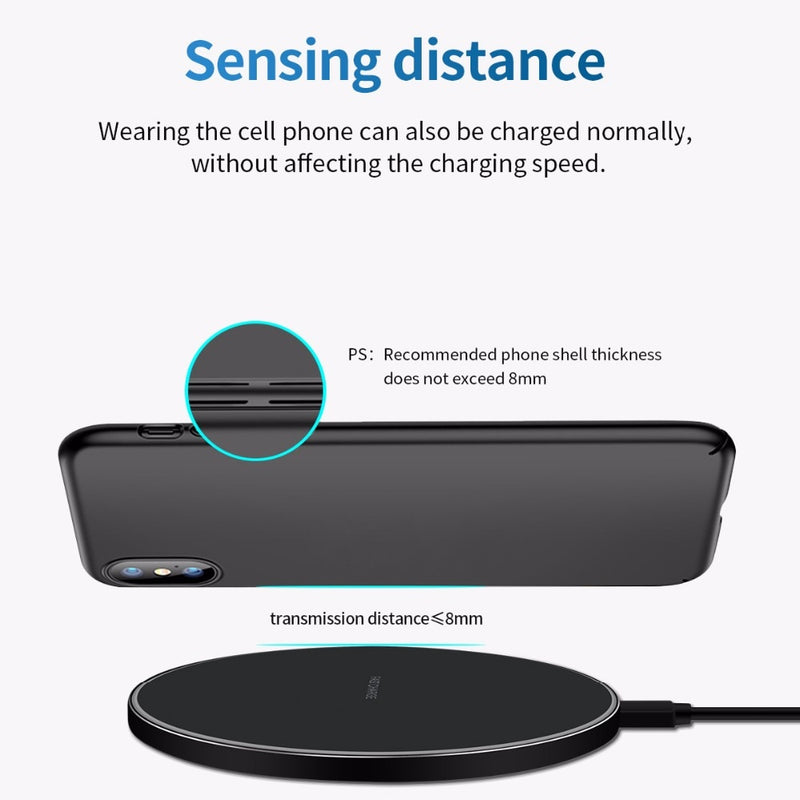 Fast Wireless Charger For Samsung Galaxy S10 S9/S9+ S8 Note 9 USB Qi Charging Pad for iPhone 11 Pro XS Max XR X 8 Plus