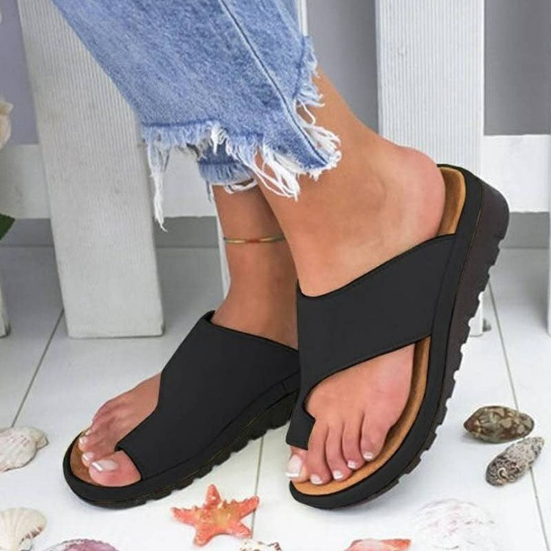 Women Flat Sole Toe Bone Corrector Sandals