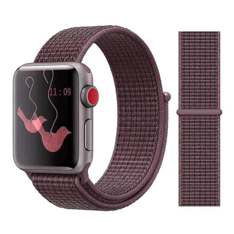 Soft Breathable Replacement Strap Sport Loop for iwatch series