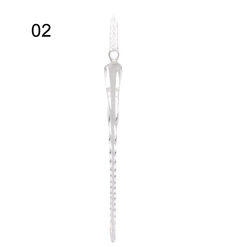 Vintage Glass Dip Dipping Pen Holder