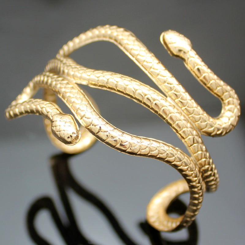 Cleopatra Swirl Snake Arm Cuff Armlet Armband