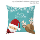 FENGRISE 45x45cm Cotton Linen Merry Christmas Cover Cushion