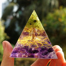 Tree of Life Orgonite Pyramid