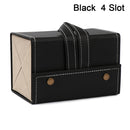 Portable Eyeglasses PU Leather Case Organizer