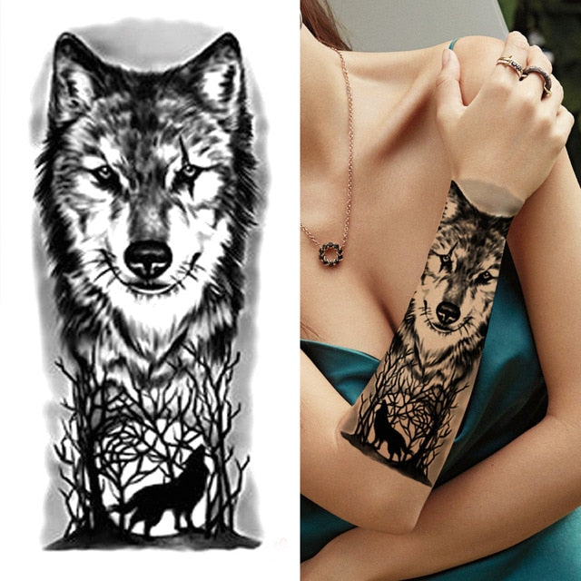 Black Forest Arm Tattoo Sticker