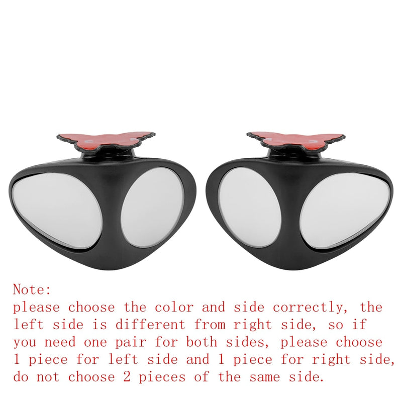 Rotatable 2-Side Blind Spot Convex Mirror