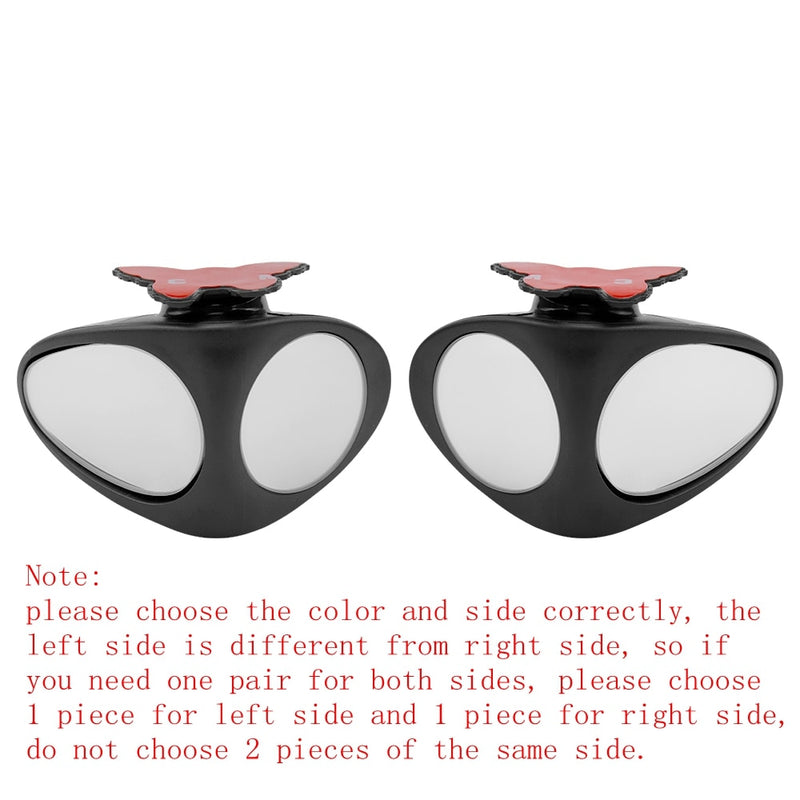 Rotatable 2-Side Blind Spot Convex Mirror