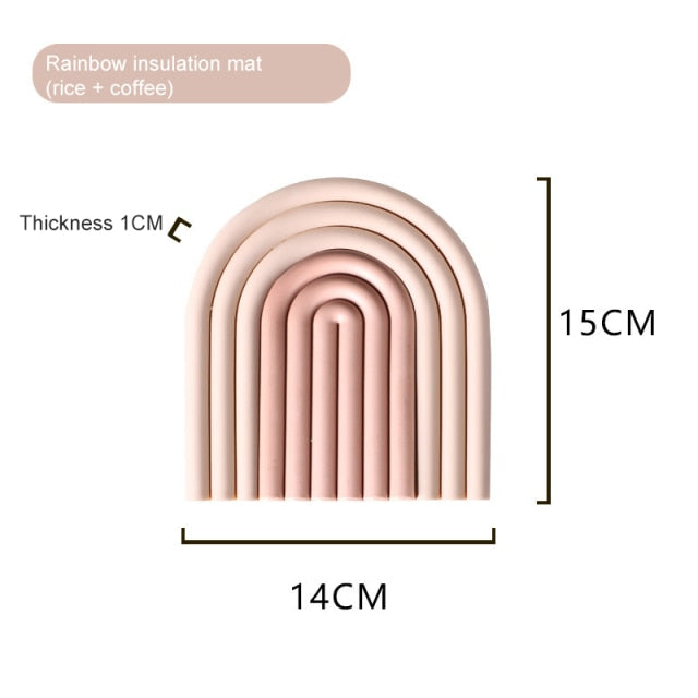 Rainbow Silicone Table Insulation Pad