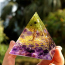 Tree of Life Orgonite Pyramid