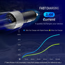 ROCK Mini Dual USB Car Charger LED Display