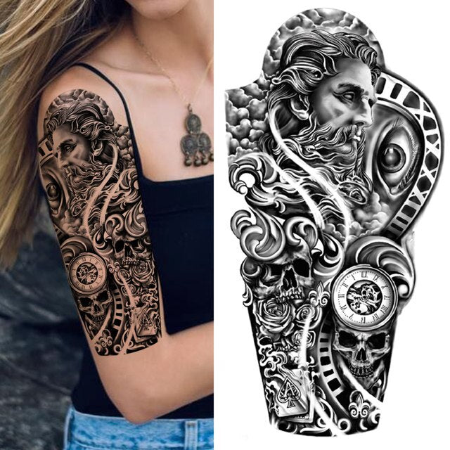 Black Forest Arm Tattoo Sticker