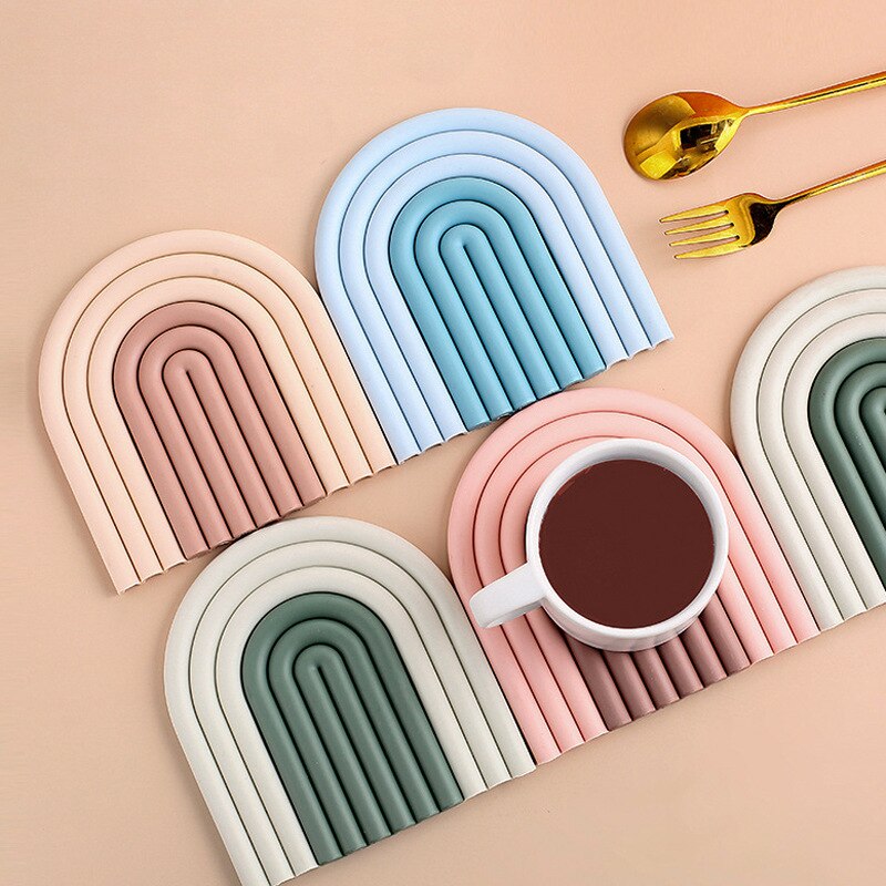 Rainbow Silicone Table Insulation Pad