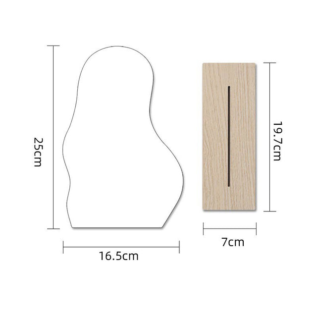 Irregular Acrylic Makeup Mirror
