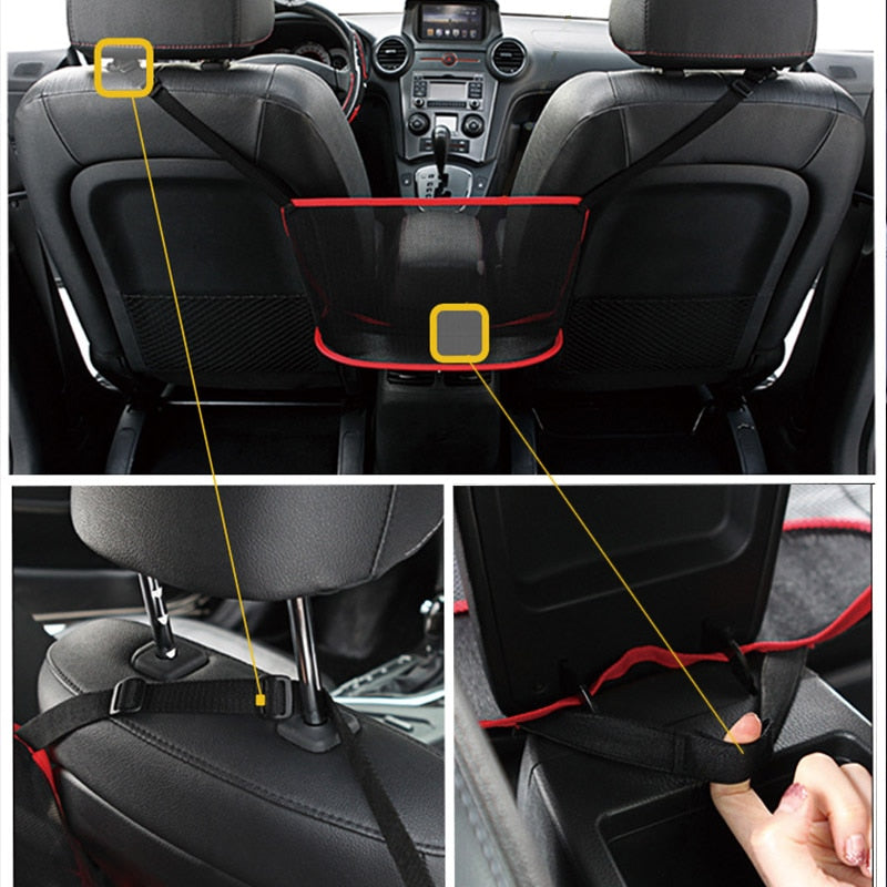 Car Net Pocket Handbag Holder Universal Multifunction
