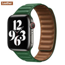 Leather Link For Apple Watch Band