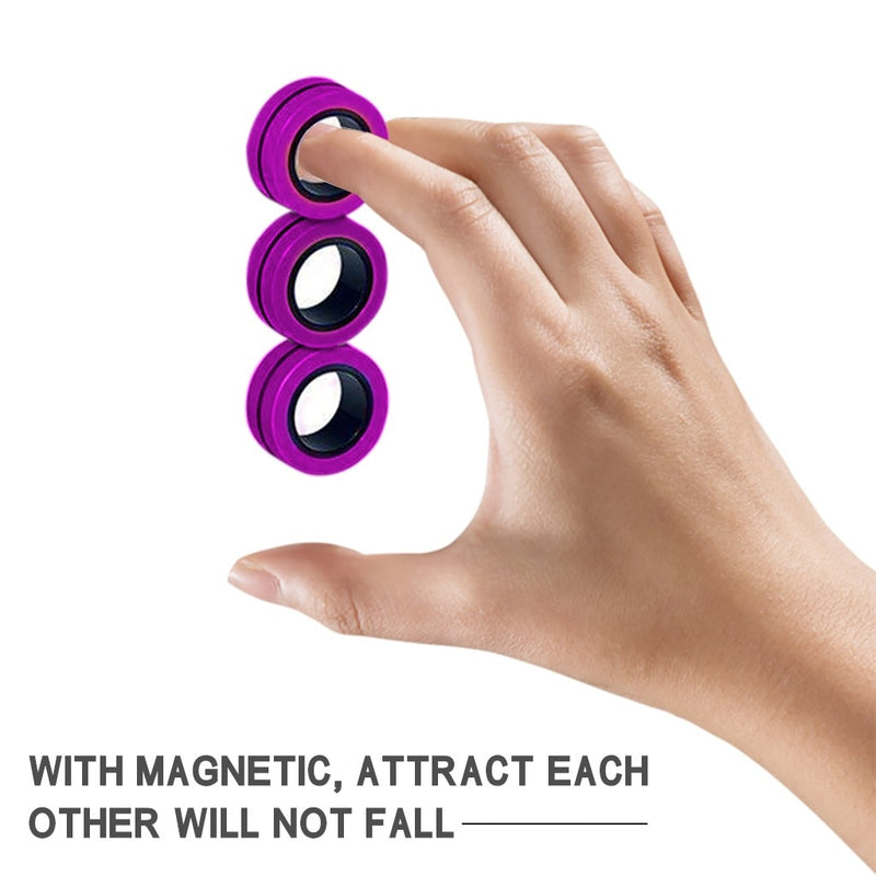 Stress-Relief Magnetic Ring Fidget Toy