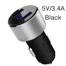 ROCK Mini Dual USB Car Charger LED Display