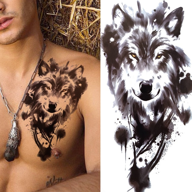 Black Forest Arm Tattoo Sticker
