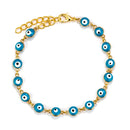 Enamel & Stones Charm Bracelet