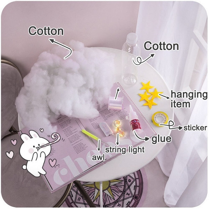 Cute Handmade Cotton Cloud Light