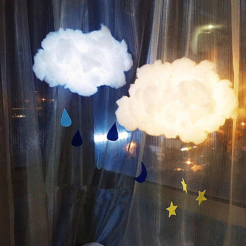 Cute Handmade Cotton Cloud Light