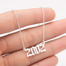 Women Personalized Necklace Special Date Year Number