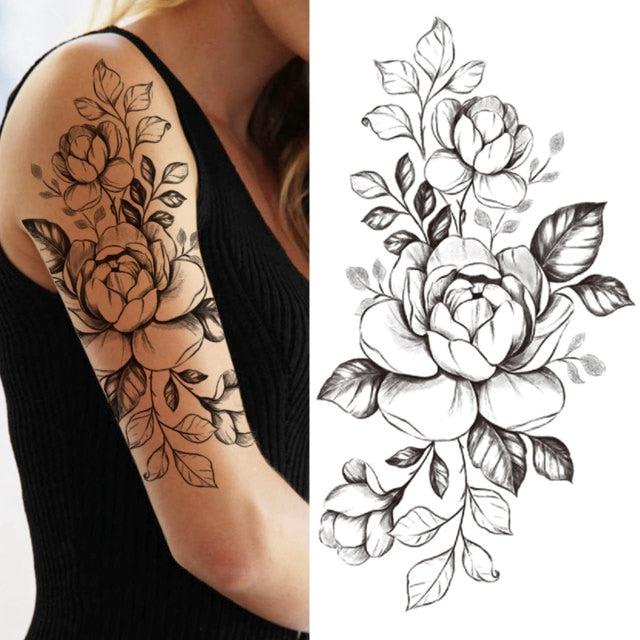 Black Forest Arm Tattoo Sticker