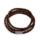 Colorful Fashion PU Braided Leather Bracelet
