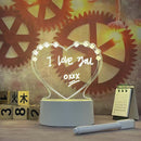 Note Board Led Night Light Acrylic Creative Message Board