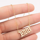 Women Personalized Necklace Special Date Year Number