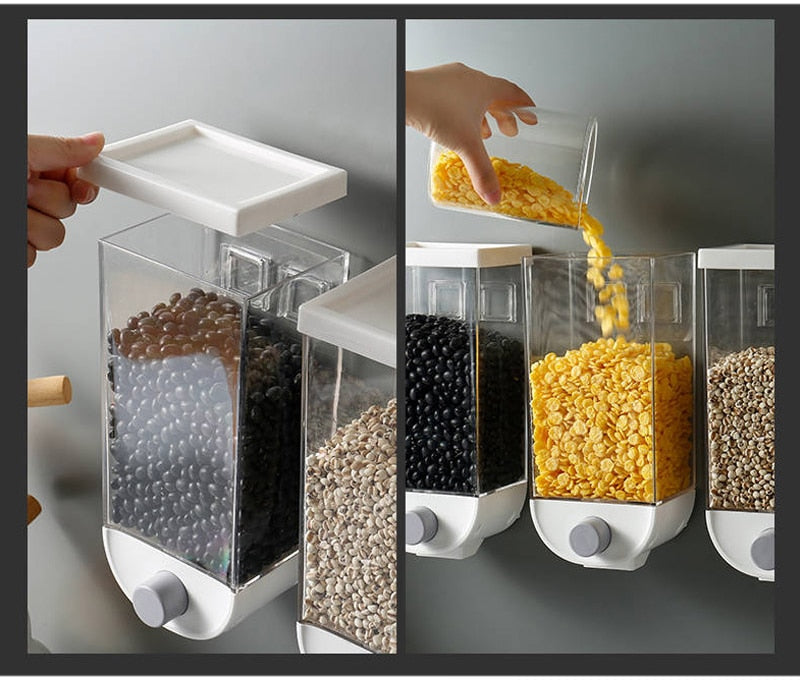 Wall-Mounted Multi-Grain Sealed Container