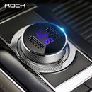 ROCK Mini Dual USB Car Charger LED Display