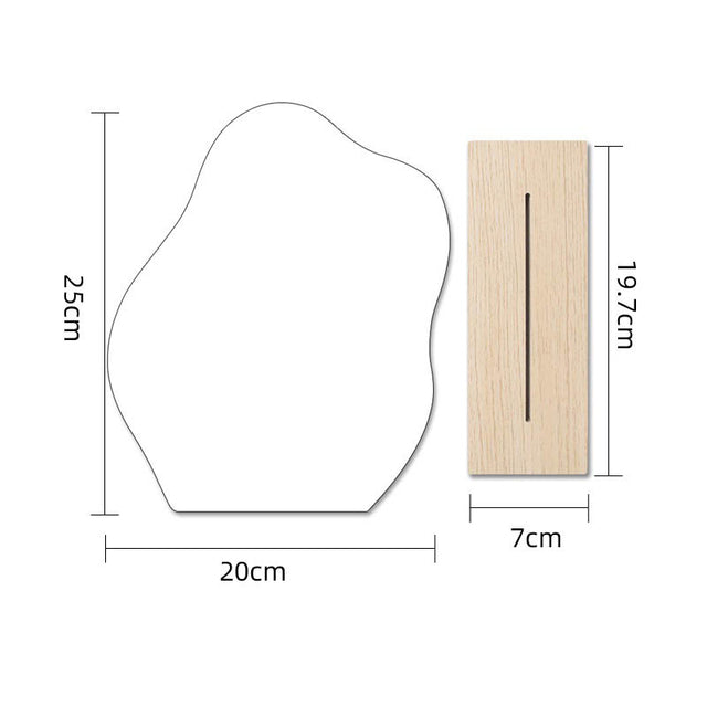 Irregular Acrylic Makeup Mirror