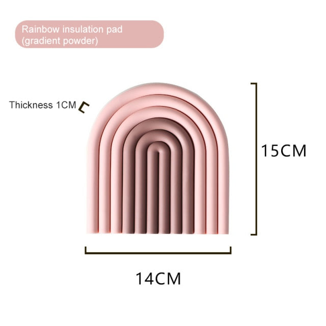 Rainbow Silicone Table Insulation Pad