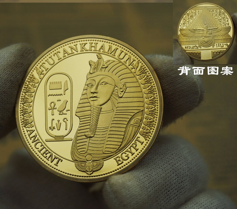 Egypt Sphinx Gold Egyptian Pharaoh Commemorative Coin