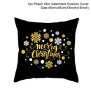 FENGRISE 45x45cm Cotton Linen Merry Christmas Cover Cushion
