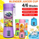 USB Rechargeable Smoothie Maker Blenders Machine