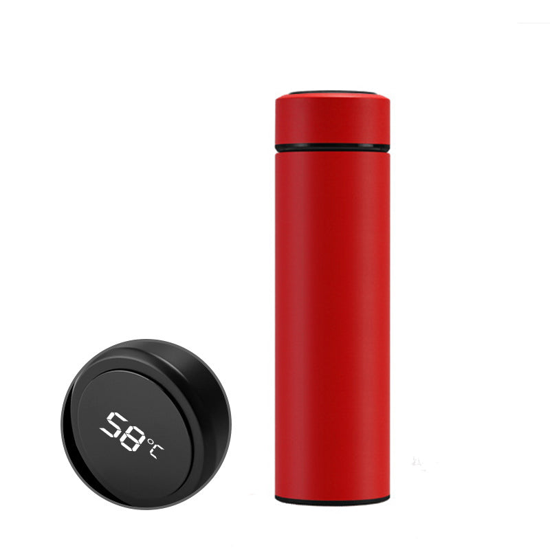 LED Temperature Display Bottle Stainless Steel Thermos Tea Filter